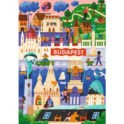 Billede af Farverige steder: Budapest - Ungarn, 1000 brikker