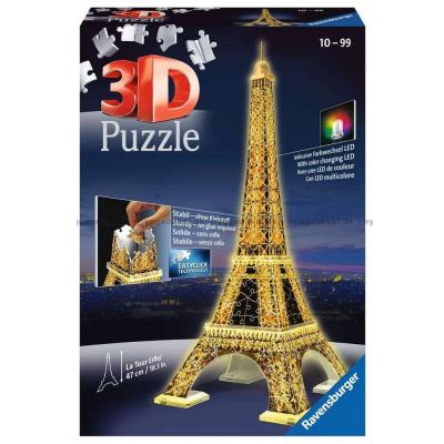 3D: Eiffeltårnet - Nat, 216 brikker