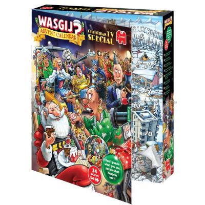 Billede af Wasgij: Julekalender - TV-julekalender, 24x54 brikker