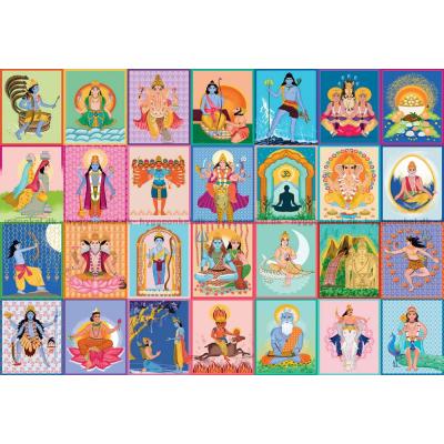 Billede af Indien: Hinduistiske guder, 1000 brikker