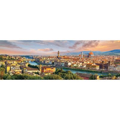 Billede af Sol over Firenze - Panorama, 1000 brikker
