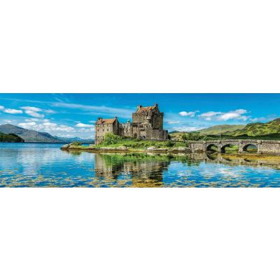 Billede af Eilean Donan slottet i Skotland - Panorama, 1000 brikker
