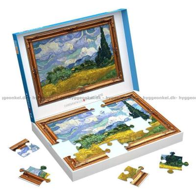 Billede af Van Gogh: Hvedemark med cypresser, 24 brikker