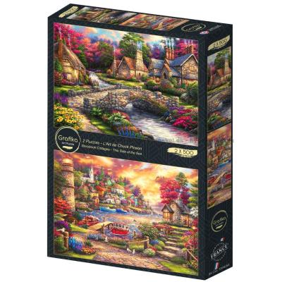 Pinson:Aftenstemning i landsbyen, 2x500 brikker