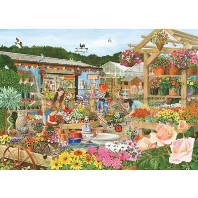 Billede af Hall: Blomsterdrøm i havecentret, 1000 brikker
