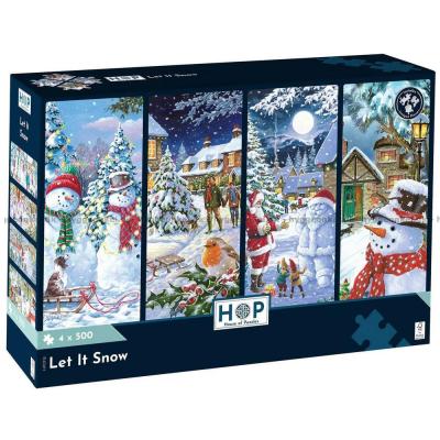 Stapleton: Julelys og snemænd, 4x500 brikker