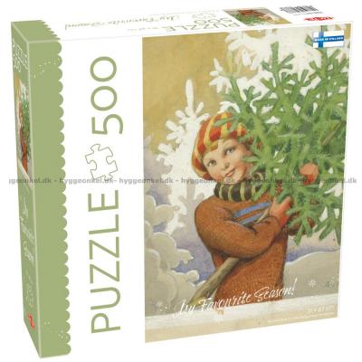 Henter juletræet, 500 brikker