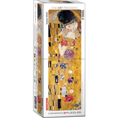 Klimt: Kysset - Panorama, 1000 brikker