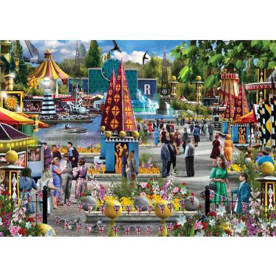 Billede af Farverig folkefest, 1000 brikker