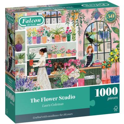 Farverige blomsterdrømme, 1000 brikker