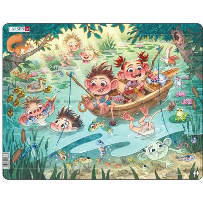 Troldesjov på søen - Rammepuslespil, 25 brikker