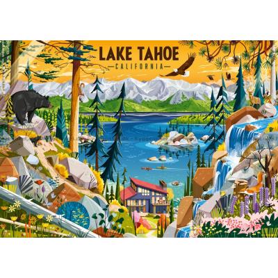 Billede af Californien: Lake Tahoe, 1000 brikker