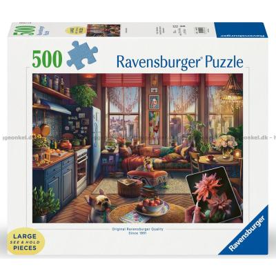 Udsigt over byen, 500 brikker