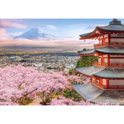 Billede af Japan: Fujis forårsglød, 500 brikker