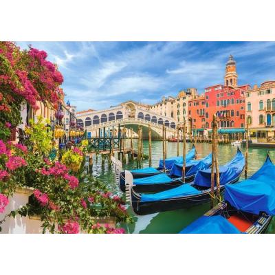 Billede af Venedig: Rialtobroen i solskin, 500 brikker