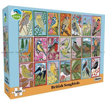 Farverige fuglestemmer, 1000 brikker