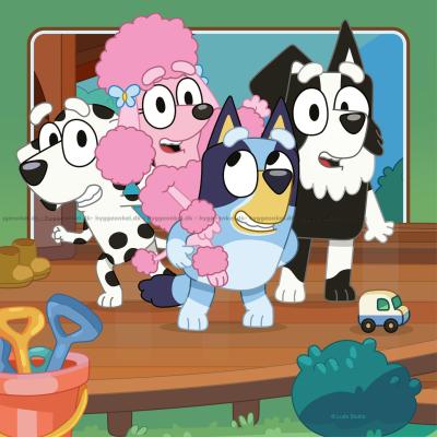 Billede af Bluey: Træhytten  i haven, 3x49 brikker