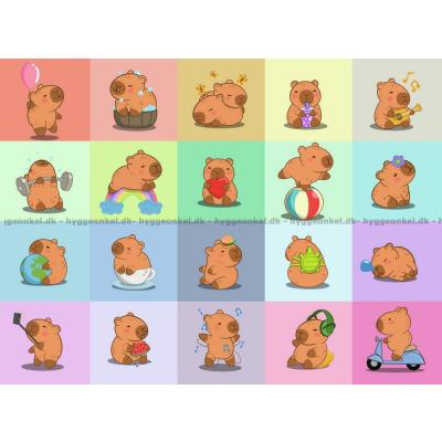 Billede af Kawaii: Kapivarens hverdag, 100 brikker