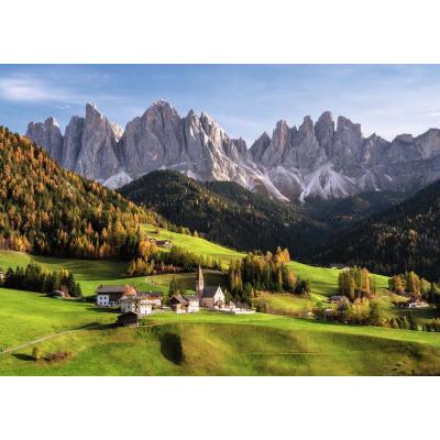 Billede af Dolomitterne ved efterårstide, 1000 brikker