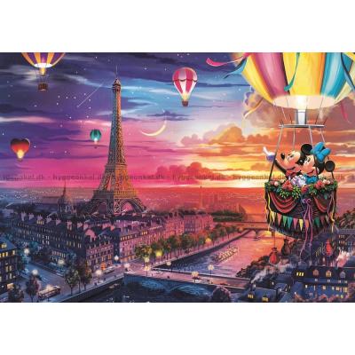 Billede af Disney: Mickey og Minnie i luftballon over Paris, 1000 brikker