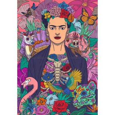 Billede af Frida Kahlos farverige univers, 1000 brikker