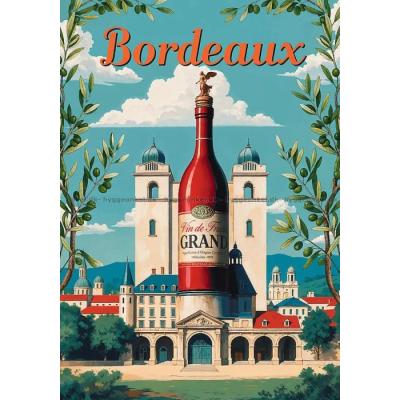 Billede af Frankrig: Bordeaux, 1000 brikker