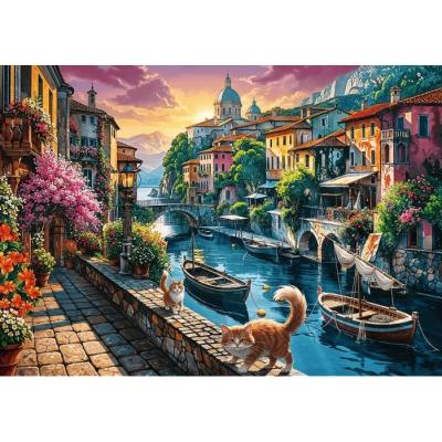 Billede af Kattene ved kanalen, 1000 brikker