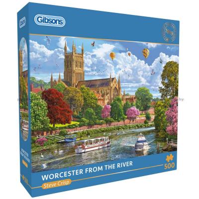 Billede af Crisp: Worcester set fra flodbredden, 500 brikker