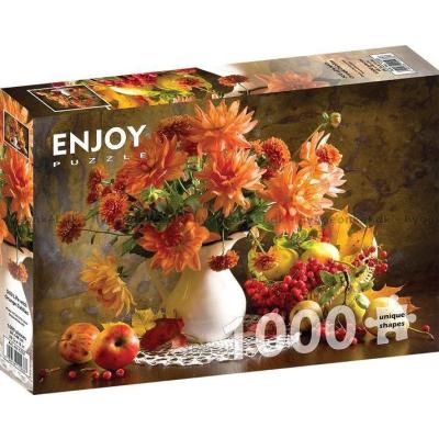 Billede af Stilleleben med dahlia, 1000 brikker