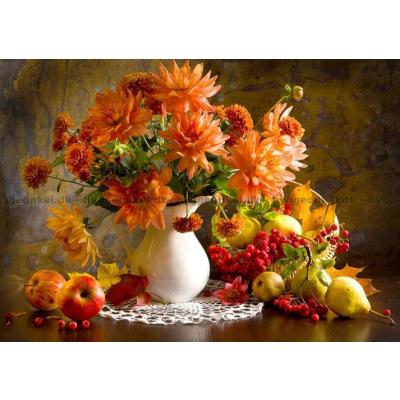 Billede af Stilleleben med dahlia, 1000 brikker