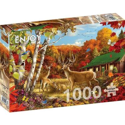 Billede af Hjorte i skovbrynet, 1000 brikker