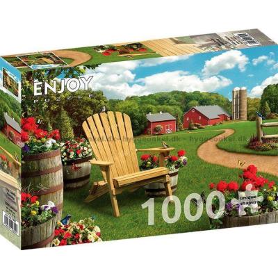 Billede af Morgenro i haven, 1000 brikker