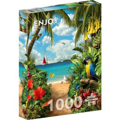 Billede af Papegøjens tropiske paradis, 1000 brikker