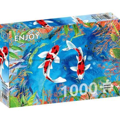 Billede af Livet i havedammen, 1000 brikker