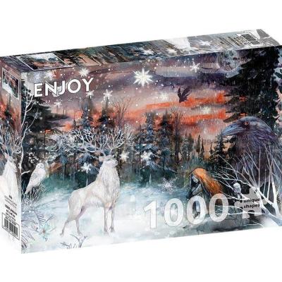 Billede af Vintermagi i skoven, 1000 brikker