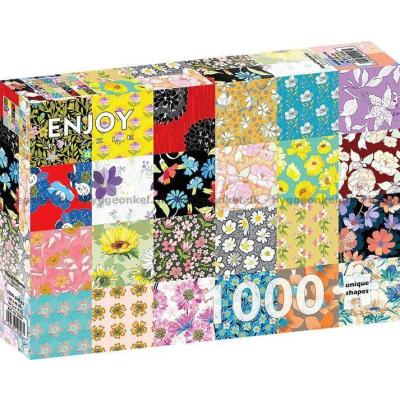 Billede af Blomstrende patchwork, 1000 brikker