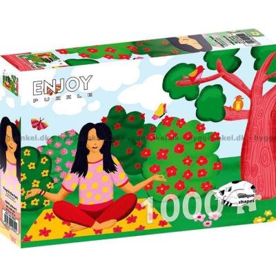 Billede af Fordybelse blandt blomster, 1000 brikker