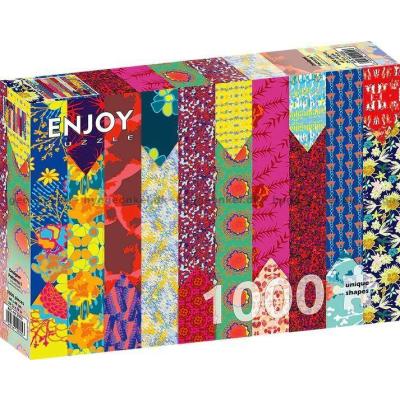 Billede af Farverige striber, 1000 brikker