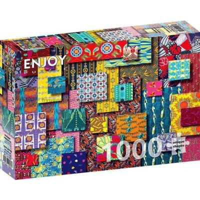 Billede af Farverige felter, 1000 brikker