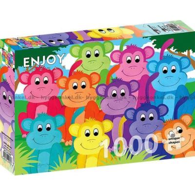 Billede af Abekattestreger, 1000 brikker