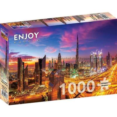 Billede af Solopgang over Dubai, 1000 brikker