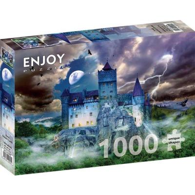 Billede af Draculas slot i måneskin, 1000 brikker