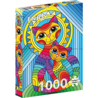 Billede af Solskinskatte, 1000 brikker
