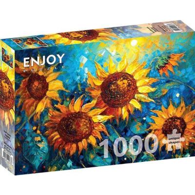 Billede af Solsikker i sommerlys, 1000 brikker