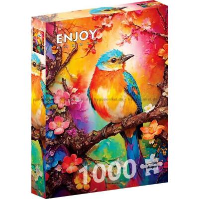 Billede af Fuglen på den blomstrende gren, 1000 brikker