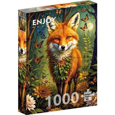 Billede af Gyldne øjne i skoven, 1000 brikker