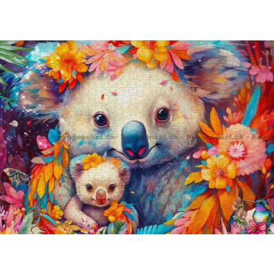 Billede af Koala kram, 1000 brikker