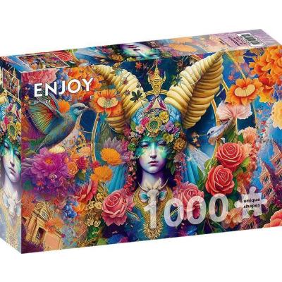 Billede af Blomsterkvindens univers, 1000 brikker