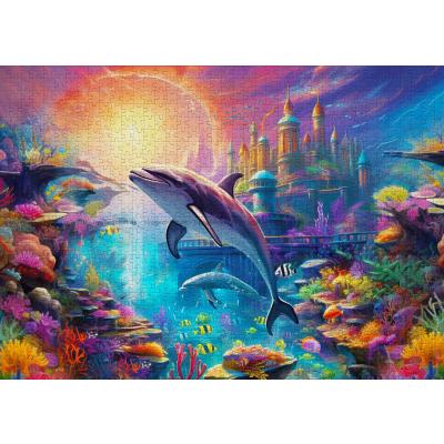 Billede af Atlantis - delfinernes rige, 1000 brikker