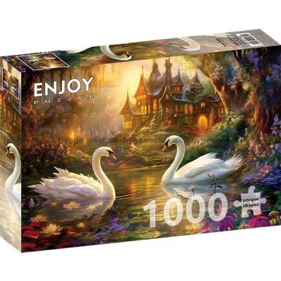Billede af Aftenstemning ved svanesøen, 1000 brikker